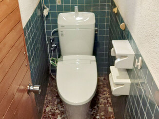 トイレリフォーム 便座の操作もしやすくなった、使いやすいトイレ